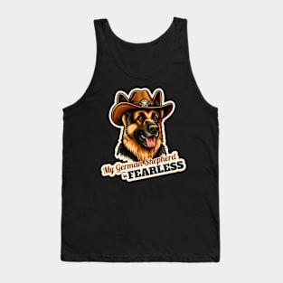 German Shepherd Cowboy Tank Top